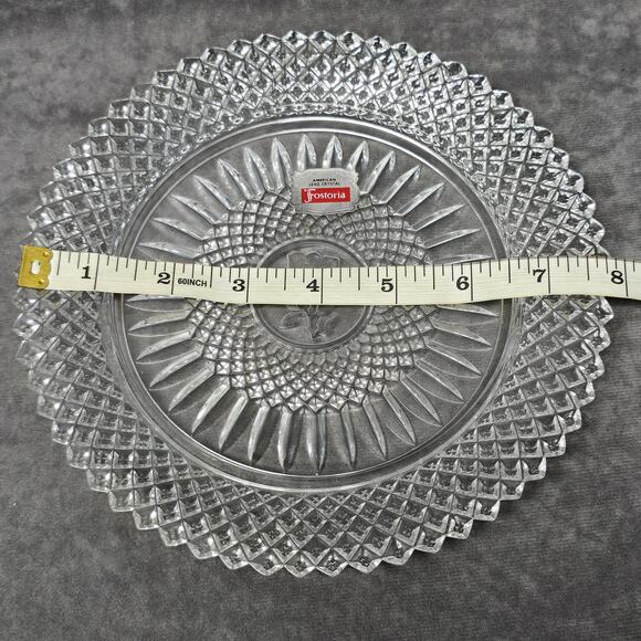 Avon American Lead Crystal Fostoria Glass Collectible Plates Door Knocker & Rose - Picture 12 of 12